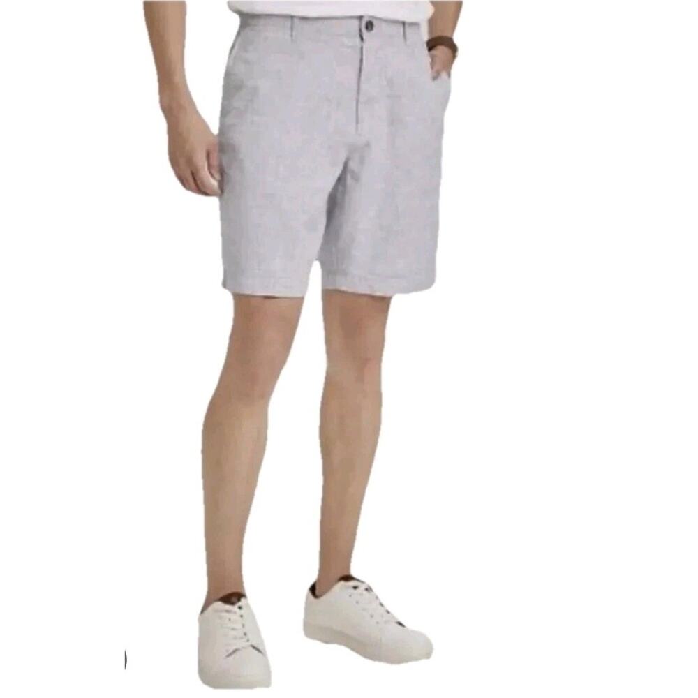 Goodfellow‎ Men’s Shorts Size 40 Gray Linden Bermuda Short 10” Inseam #591